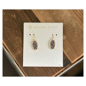 Kendra Scott • “Lee” Earrings • Gold + Drusy